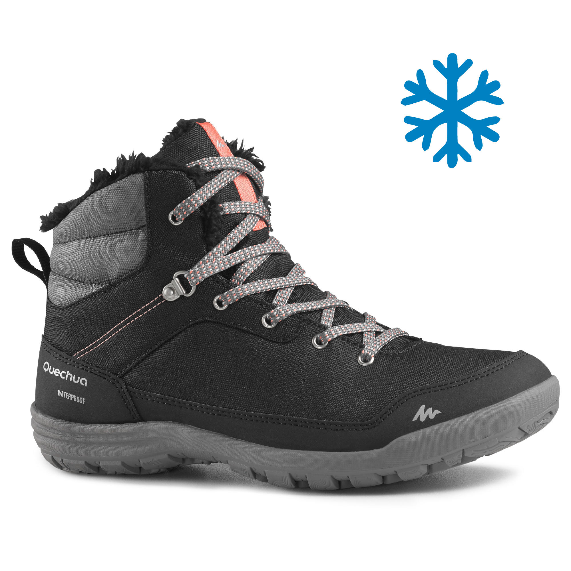 Quechua Women's SH100 MID Warm and Waterproof Hiking Boots - Image 9