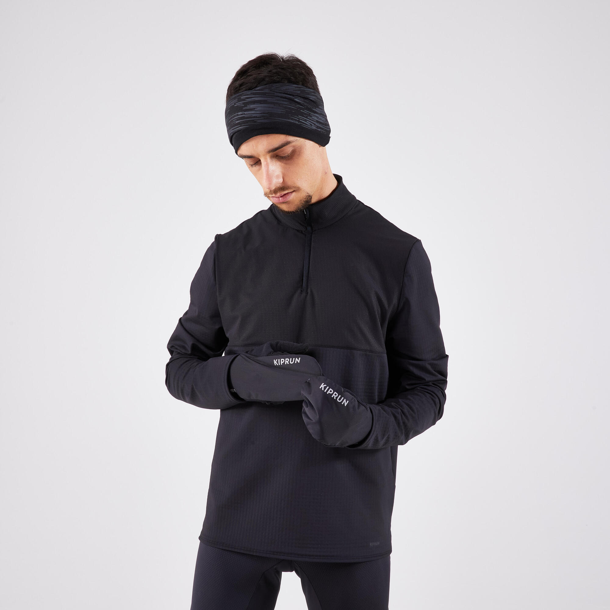 Kiprun Adult Evolutiv V2 Convertable Running Gloves with Mittens - Image 4