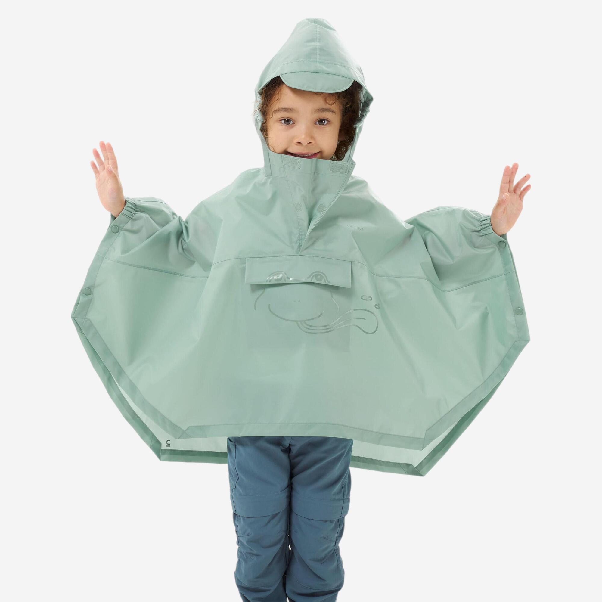 Quechua Kids' MH100 Rain Poncho ?C Ages 2?C6
