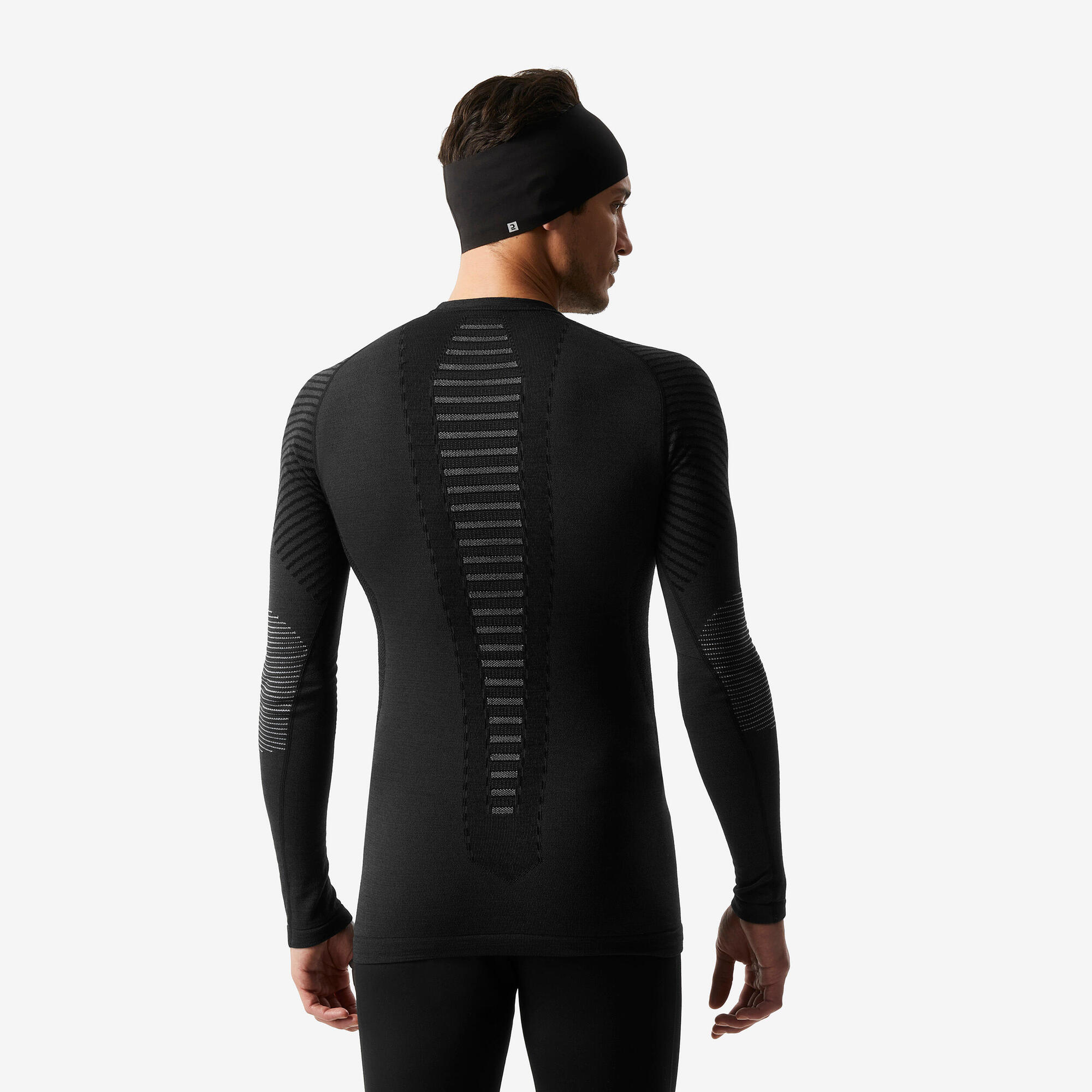 Wedze Men's BL900 Wool Thermal Ski Base Layer Top - Image 2