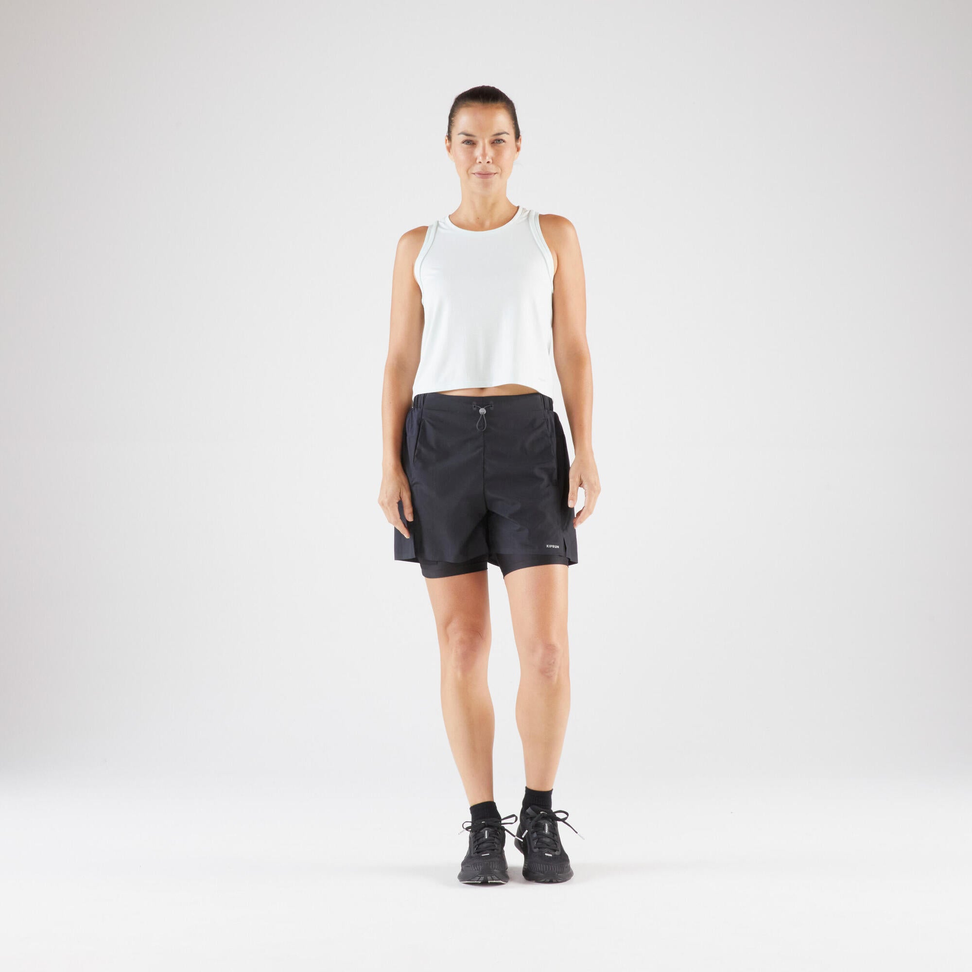 Kiprun Women's Run 500 2-in-1 Compression Running Shorts - Image 3